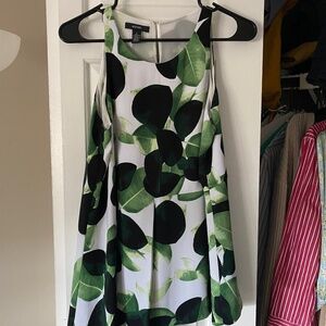 Alfani leaf-print dress